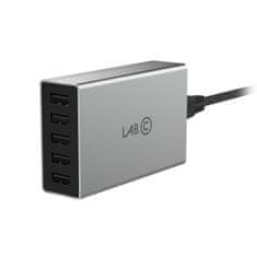 Lab.C X5 5Port USB Wall Charger - šedý (LABC-587-GR_KR) - zánovné