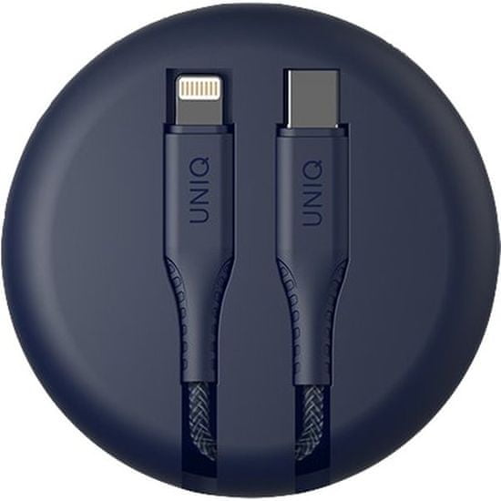UNIQ Halo USB C to Lightning cable 1.2m Ash Blue modrý, Uniqa-HALO (CTMFI) -Blue