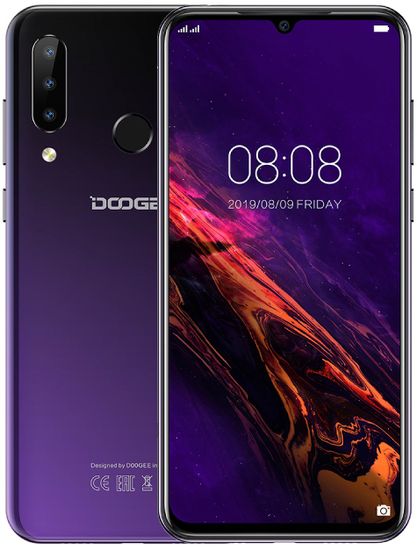 Doogee Y9 Plus, 4GB/64GB, fialový