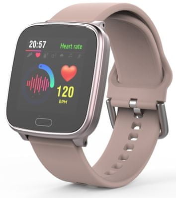 Chytré hodinky Carneo SlimFit +, strieborné, sledovanie tepu, monitorovanie spánku, chytré športové režimy