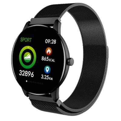 Chytré hodinky Carneo SlickFit Oxygen+ sledovanie tepu, monitorovanie spánku, chytré športové režimy