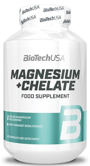 BioTech USA Magnesium + Chelate 60 kapsúl