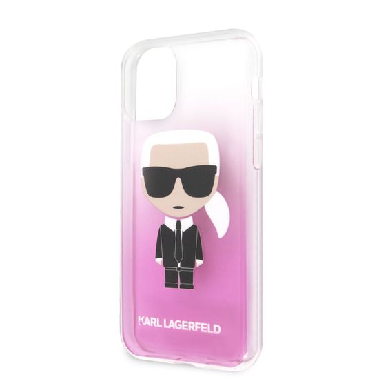 Karl Lagerfeld Ikonik Kryt pre iPhone 11 Pink (EU Blister), KLHCN61TRDFKPI