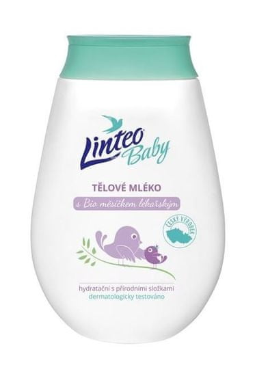 LINTEO Tělové mléko s Bio měsíčkem lékařským 250 ml