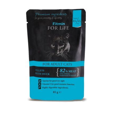 Fitmin Cat pouch adult duck 85 g