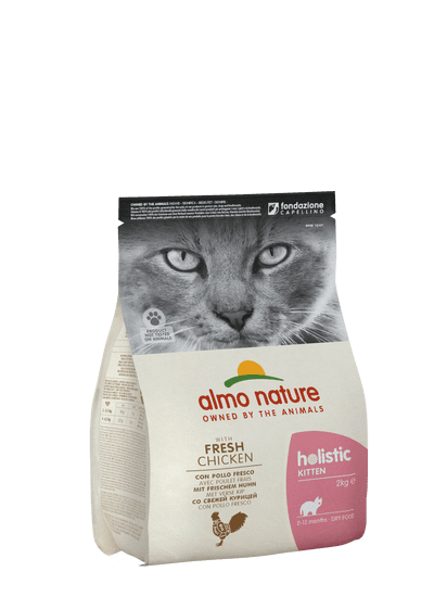 Almo Nature Holistic DRY CAT Kitten - Kurča s ryžou 2 kg