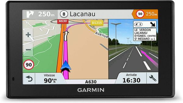 Automobilová GPS navigácia Garmin DriveSmart 5 Plus MT-S EU, mapa Európy, doživotná aktualizácia, držiak, body záujmu, Bluetooth hands-free, Wi-Fi, dopravné informácie Smartphone Link online