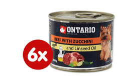 Ontario Konzerva mini beef, zucchini, dandelion and linseed oil 6 x 200g