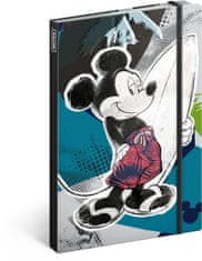 Grooters Notes Mickey, linajkovaný, 13 x 21 cm