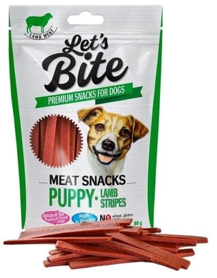 Brit Let’s Bite Meat Snacks - Lamb Stripes Puppy