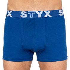Styx 3PACK pánske boxerky športová guma nadrozmer modré (3R96879) - veľkosť 5XL