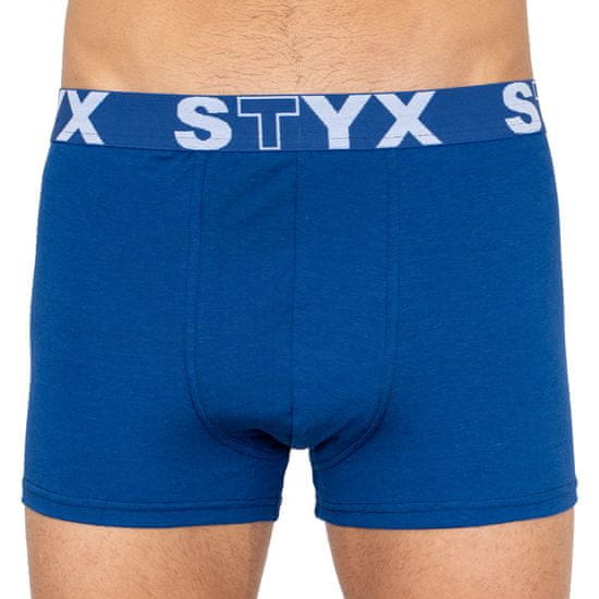 Styx Pánske boxerky športová guma nadrozmer tmavo modré (R968)