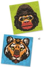 Djeco Mozaika ZOO - Tiger a Gorila