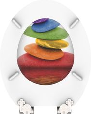 Eisl WC sedadlo Colorful Stones MDF so spomaľovacím mechanizmom SOFT-CLOSE