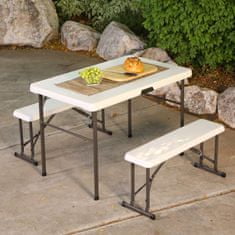 LIFETIME campingový stôl a 2x lavica LIFETIME 80353 / 80352