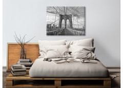 Dimex Dimex, obrazy na plátne - Brooklynčiernobiely - čiernobiely 100 x 75 cm