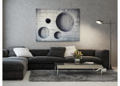 Dimex Dimex, obrazy na plátne - Drevená 3D stena 100 x 75 cm