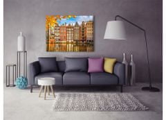 Dimex Dimex, obrazy na plátne - Domy v Amsterdame 100 x 75 cm