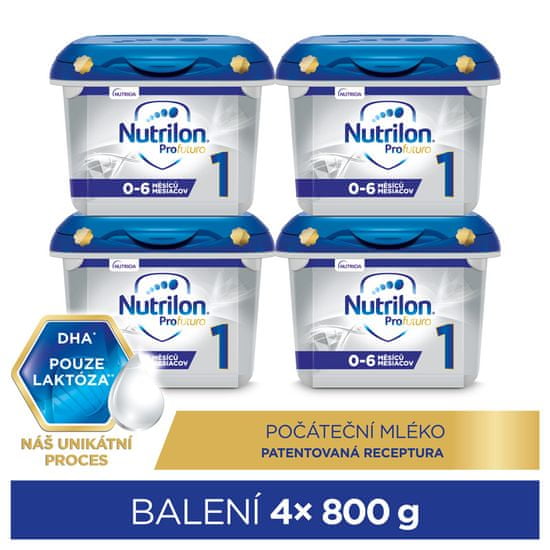 Nutrilon 1 Profutura počiatočné dojčenské mlieko 4x 800 g, 0+