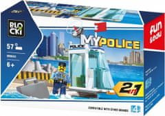 Blocki Blocki stavebnica Polícia - Policejní stanice 2v1 kompatibilná 57 dielov