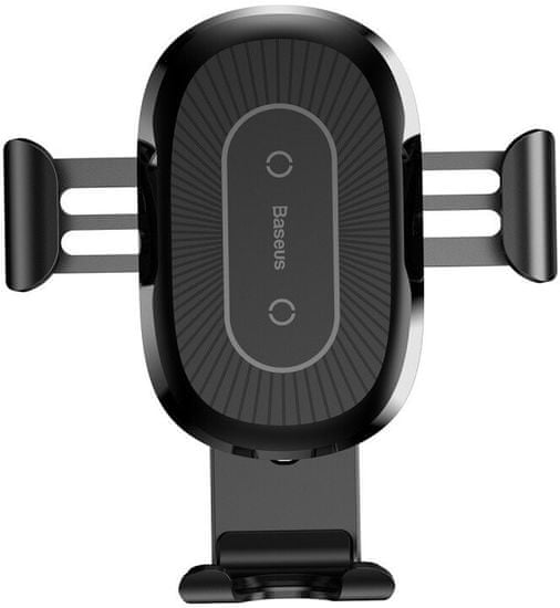 BASEUS Heukji bezdrôtová nabíjačka / držiak telefónu s ohybným ramenom, čierna, WXZT-01
