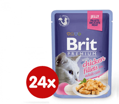 Premium Cat Delicate Fillets in Jelly with Chicken 24 x 85 g