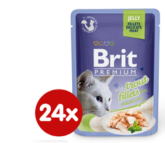 Brit Premium Cat Delicate Fillets in Jelly with Trout 24 x 85 g