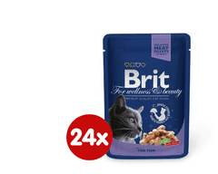 Brit Premium Cat Pouches with Cod Fish 24x100g