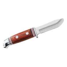 Herbertz 115908 vonkajší nôž pre deti 8 cm, drevo Pakka, kožené puzdro