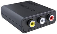 PremiumCord Prevodník AV kompozitného signálu a stereo zvuku na HDMI 1080p (KHCON-47)