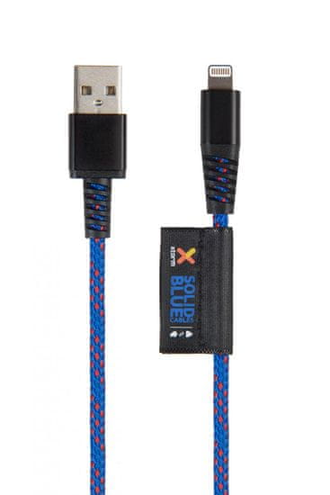Xtorm Solid Lifetime Warrenty Lightning USB kábel 1 m, modrý (CS020)