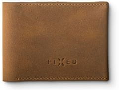 FIXED Kožená peňaženka Smile Wallet so smart trackerom Smile s motion senzorom, hnedá