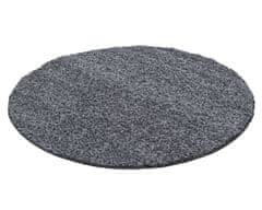 Ayyildiz Kusový koberec Dream Shaggy 4000 Grey kruh 120x120 (priemer) kruh