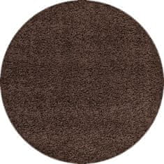 Ayyildiz Kusový koberec Dream Shaggy 4000 Brown kruh 80x80 (priemer) kruh