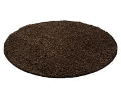 Ayyildiz Kusový koberec Life Shaggy 1500 brown kruh 80x80 (priemer) kruh