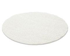 Ayyildiz AKCIA:POŠKODENÉ-Kusový koberec Dream Shaggy 4000 Cream kruh 80x80 (priemer) kruh