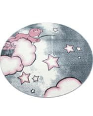Ayyildiz Kusový koberec Kids 580 pink kruh 120x120 (priemer) kruh