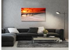 Dimex Dimex, obrazy na plátne - Mólo a západ slnka 90 x 50 cm