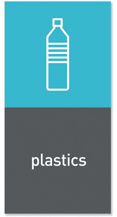 Simplehuman Magnetický štítok na odpadkový kôš - plasty &quot;plastics&quot;