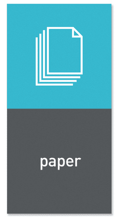 Simplehuman Magnetický štítok na odpadkový kôš - papier &quot;paper&quot;