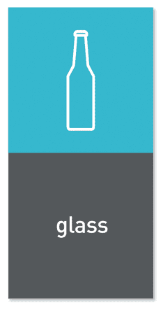Simplehuman Magnetický štítok na odpadkový kôš - sklo &quot;glass&quot;