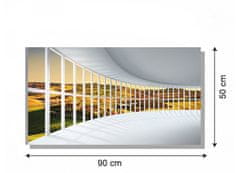 Dimex Dimex, obrazy na plátne - Zaoblená hala 90 x 50 cm