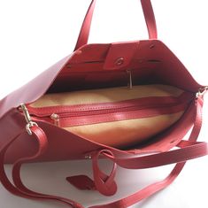 Delami Vera Pelle Dámska kožená kabelka do ruky Desideria červená