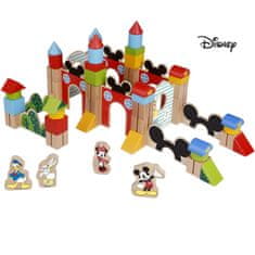 Derrson Disney Veľké drevené kocky 60 ks Mickeyho hrad