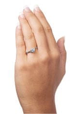 Brilio Očarujúce zásnubný prsteň z bieleho zlata 229 001 00804 07 (Obvod 51 mm)