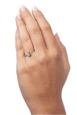 Brilio Silver Strieborný zásnubný prsteň s kryštálom Srdce 426 001 00535 04 (Obvod 55 mm)
