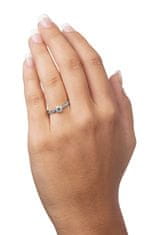Brilio Silver Strieborný zásnubný prsteň 426 001 00537 04 (Obvod 55 mm)