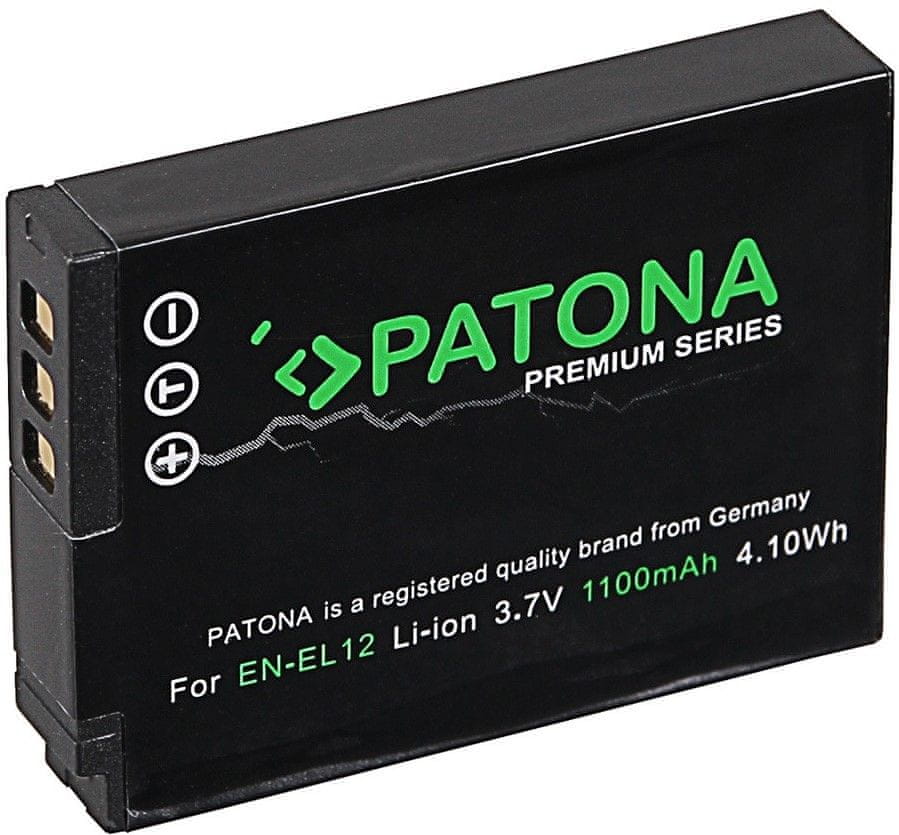 PATONA Batéria pre foto Nikon EN-EL12 1100 mAh Li-Ion Platinum (PT1168)