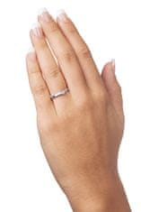 Brilio Zlatý zásnubný prsteň s kryštálmi 229 001 00762 07 (Obvod 58 mm)