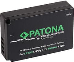 PATONA Batéria pre foto Canon LP-E12 850mAh Li-Ion Premium (PT1297)
